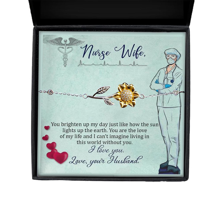 You Are The Love Of My Life For Nurse Wife Gift For Wife  Sunflower Bracelet