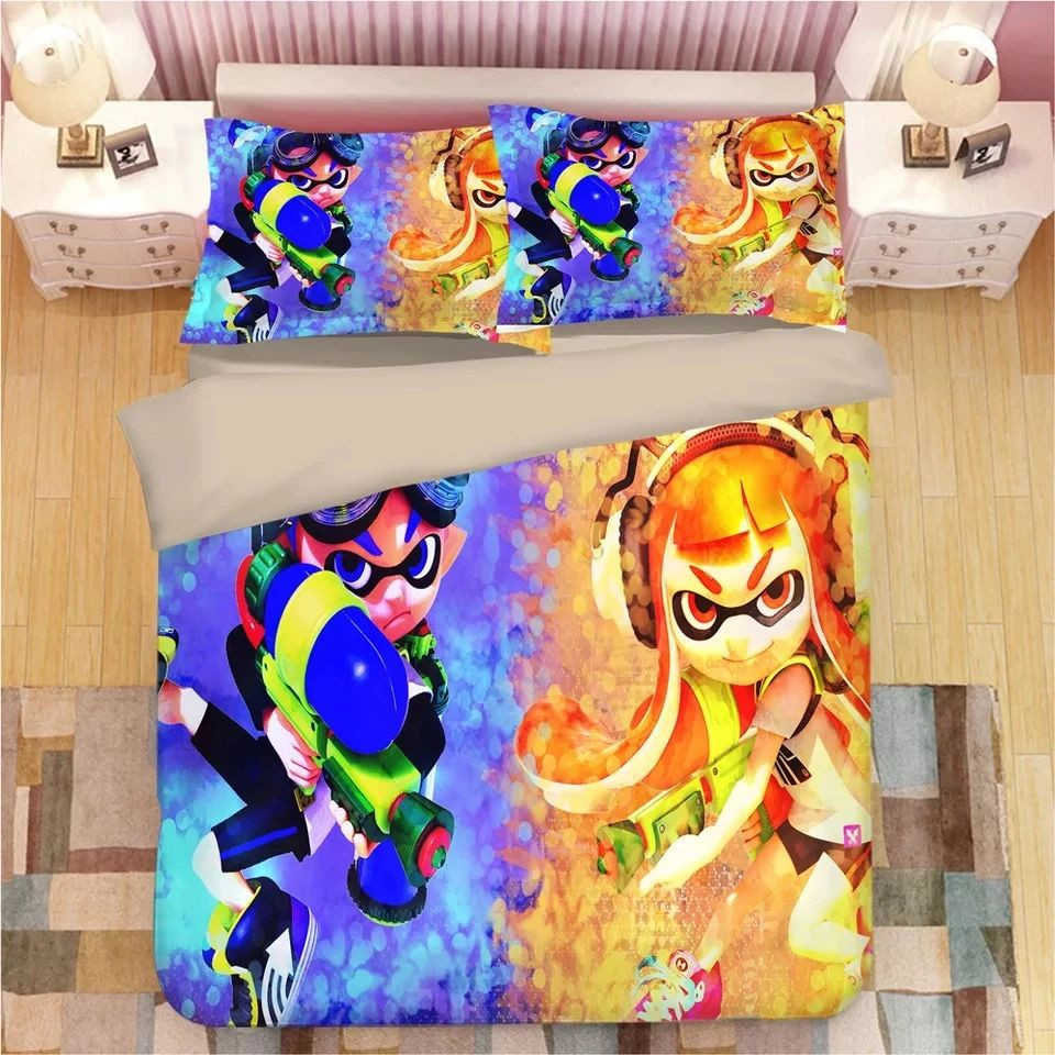 Splatoon 18 Duvet Quilt Bedding Set - Juliababier