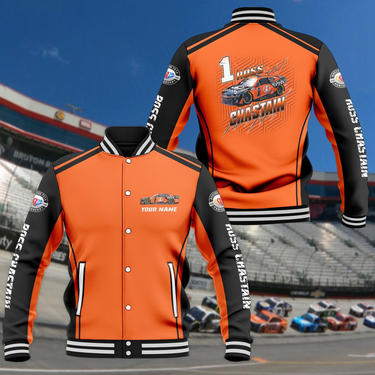 Ross Chastain Nascar Personalized Baseball Jacket For Men Women Gift ...