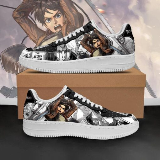 AOT Eren Sneakers Attack On Titan Anime Shoes Mixed Manga Air Sneakers