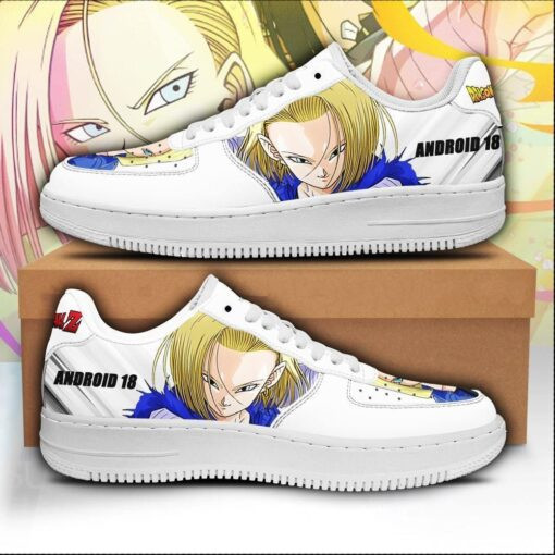 Android 18 Sneakers Custom Dragon Ball Z Anime Shoes Air Sneakers