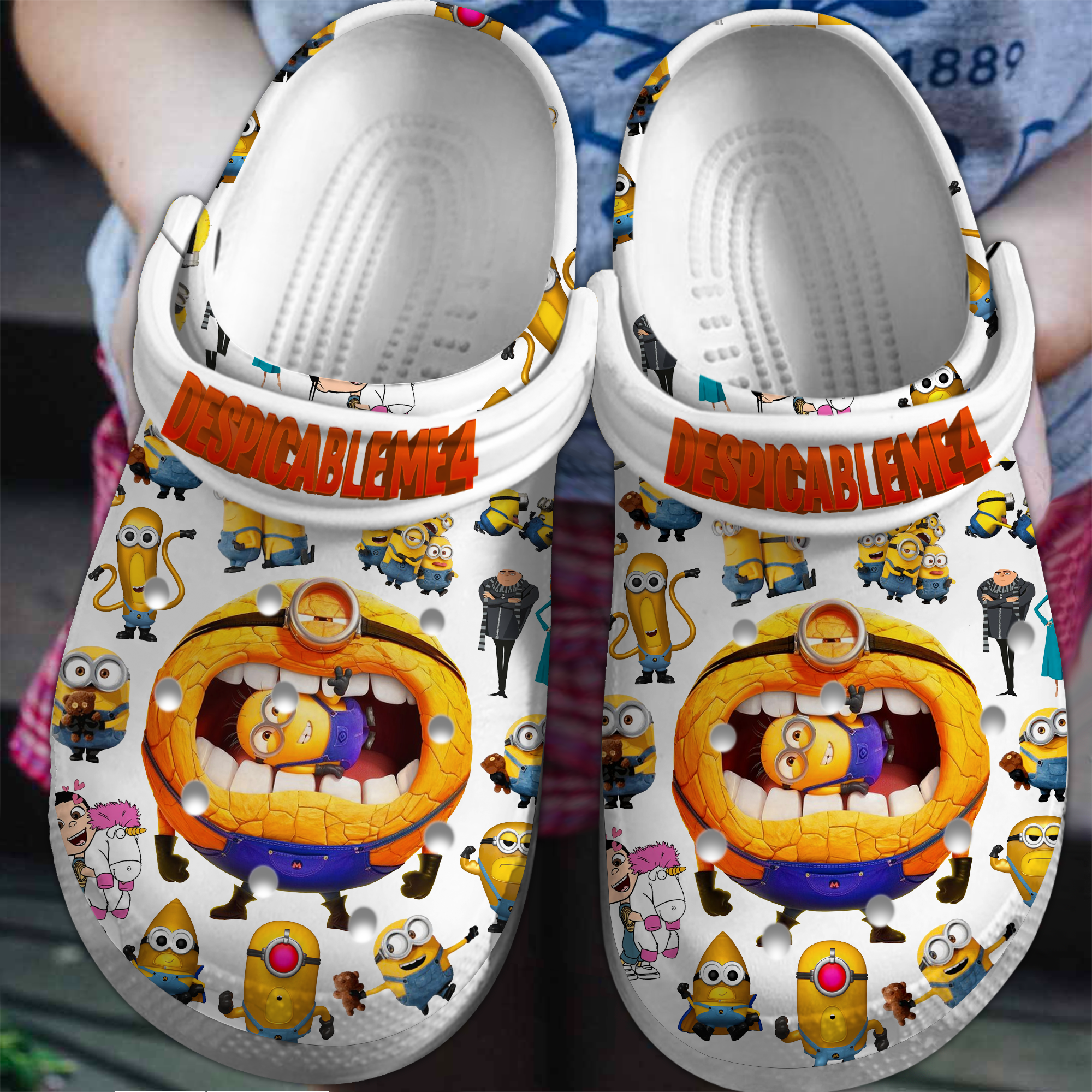 Despicable Me 4 Minions Cartoon Crocband Clogs Shoes Comfortable For ...