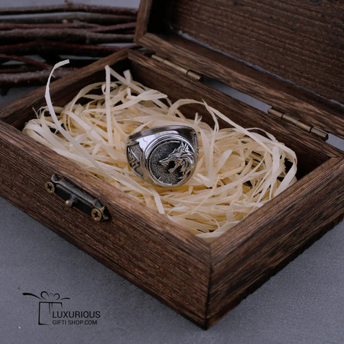 Viking Wolf Head Odin Rune Stainless Steel Ring and Street Men's Ring High-quality Jewelry