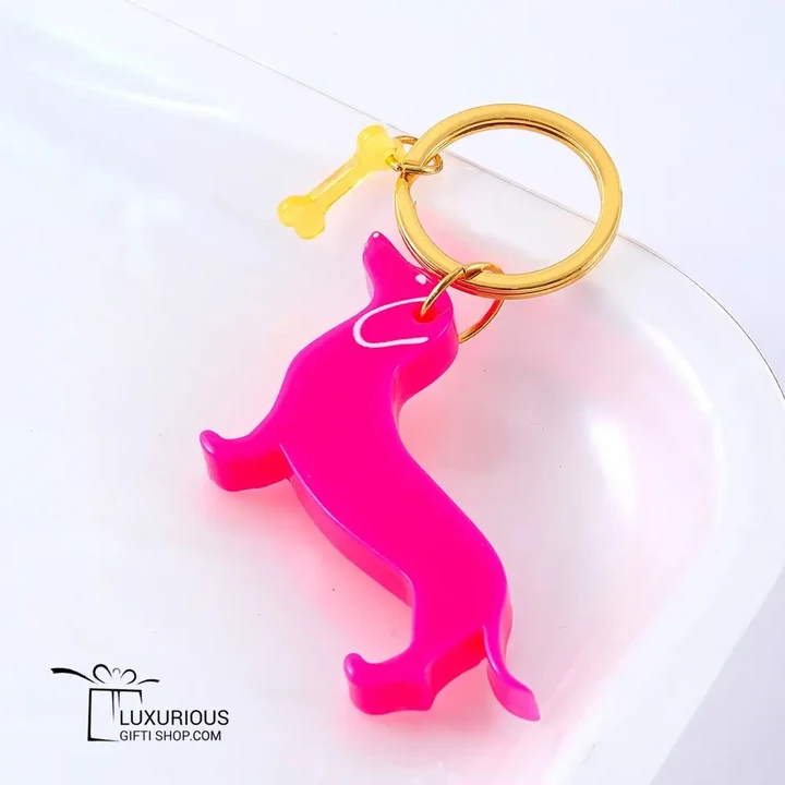 dachshund dog keychain