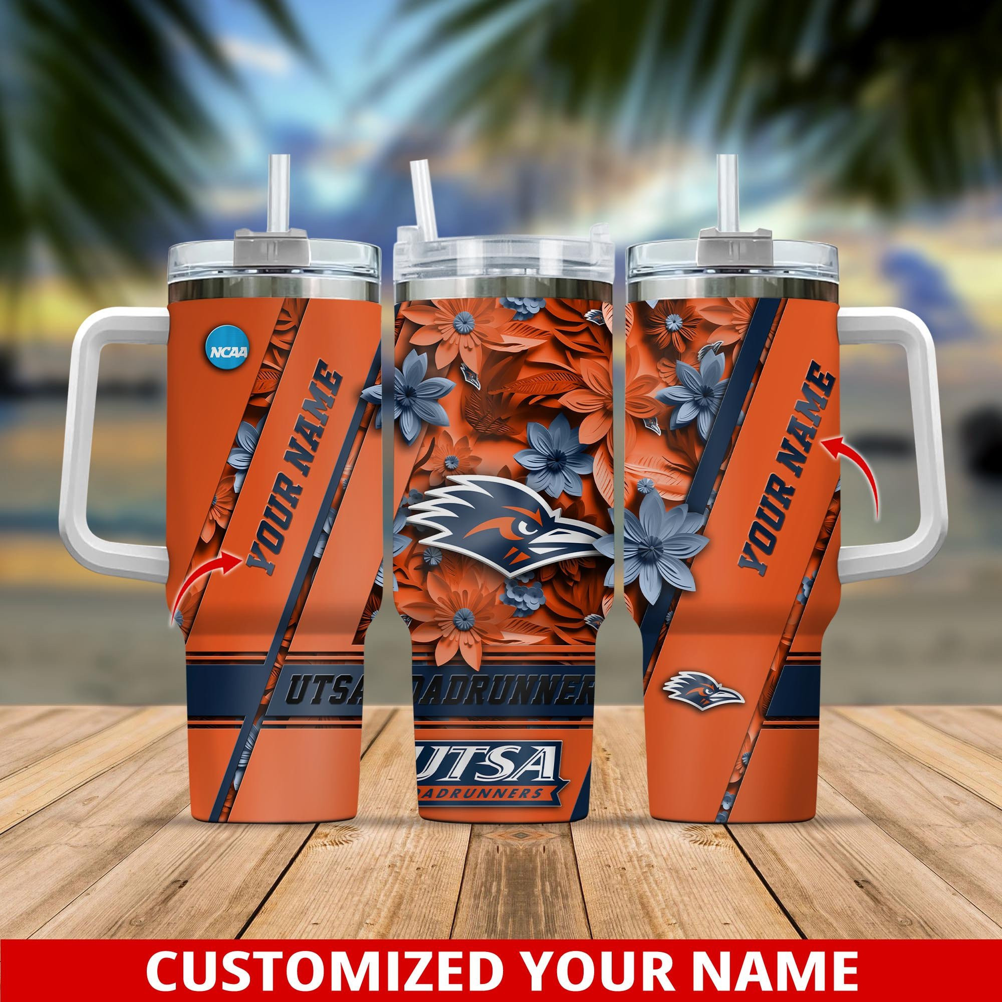 UTSA Roadrunners NCAA Custom Stanley Quencher 40oz Stainless Steel ...
