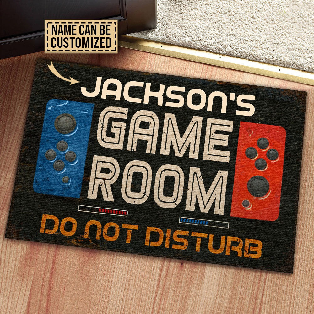 Personalized Gaming Room Not Disturb Doormat For Home Decor, Custom ...
