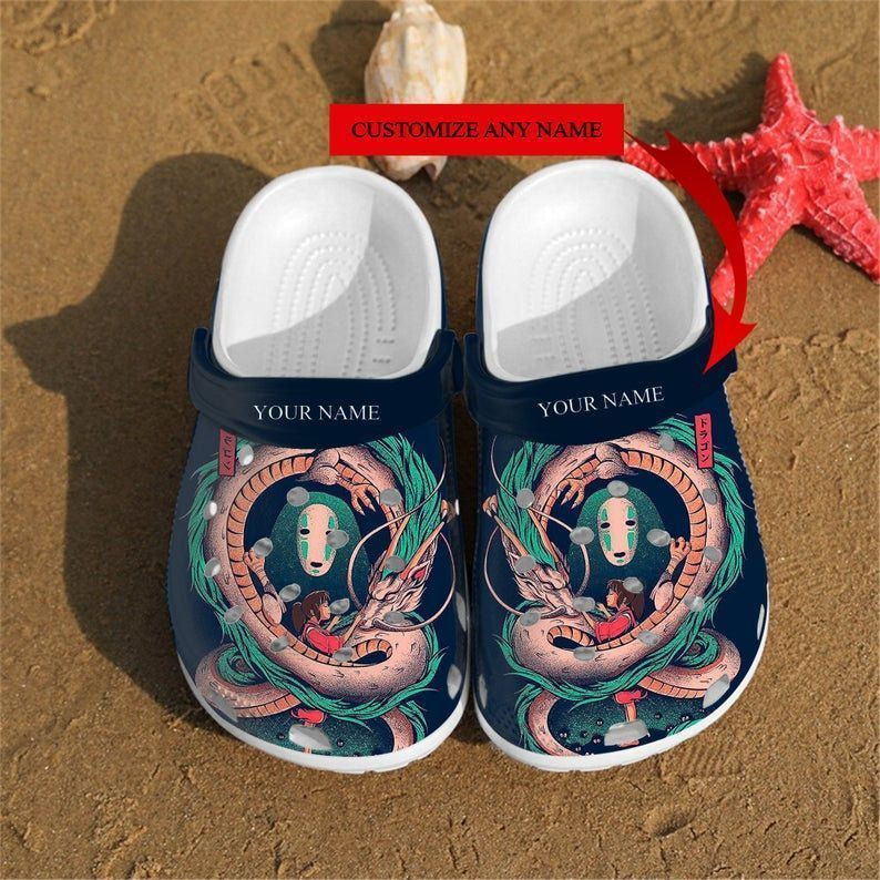 Personalized Spirited Away Art Custom Rubber Clogs, Comfy Footwear ...