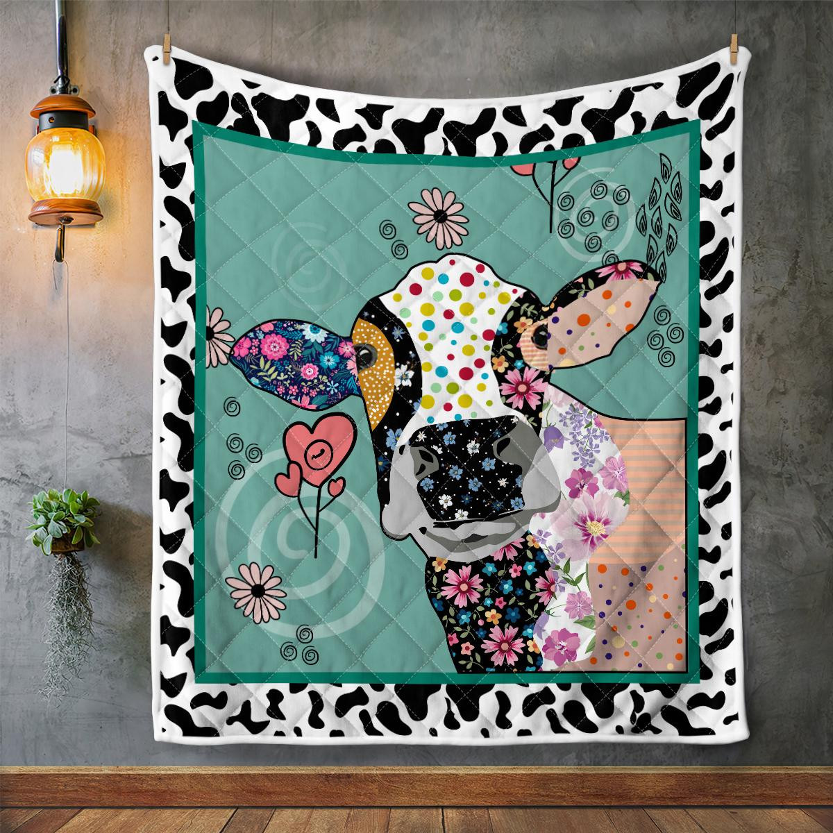 Cow with Flower