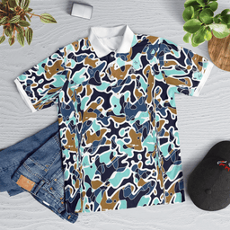 Cameron Smith Original Penguin Golf - Bunker Print, Black Iris