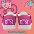 Nordmerch Hello KittyPersonalized Hey Dude Sports Shoes � Custom Name Design Perfect Gift For Fans - NordMerch