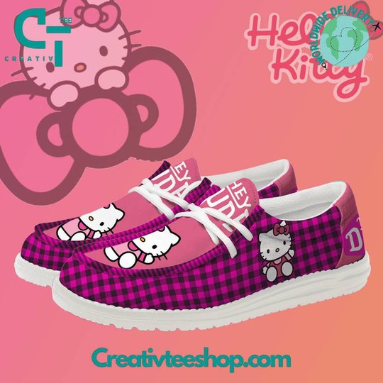 Nordmerch Hello KittyPersonalized Hey Dude Sports Shoes � Custom Name Design Perfect Gift For Fans - NordMerch