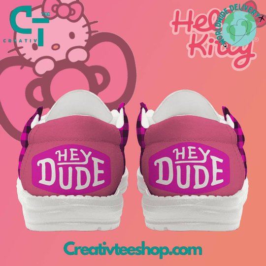 Nordmerch Hello KittyPersonalized Hey Dude Sports Shoes � Custom Name Design Perfect Gift For Fans - NordMerch