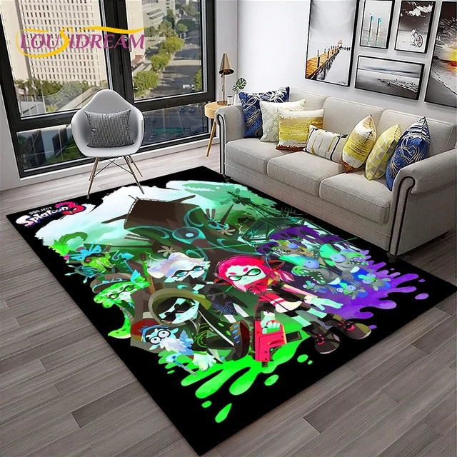 Splatoon Cosplay Carpet Living Room Bedroom Sofa Rug Door Mat 3 ...