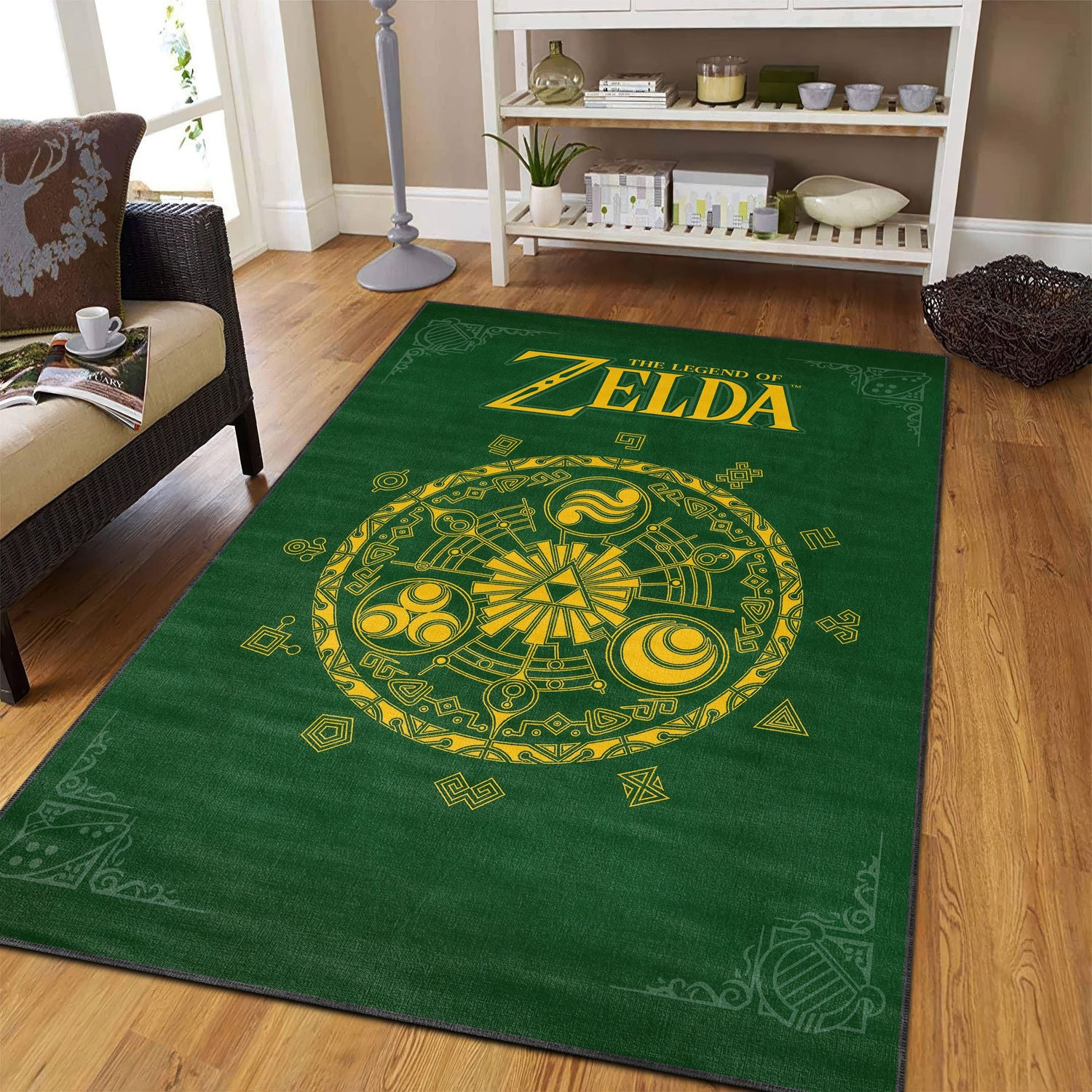 Zelda Hyrule Historia Rug, Zelda Art Decor, Legend Of Zelda Carpet ...