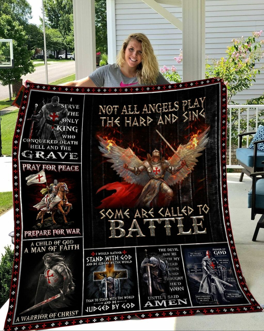 Personalized Knight Quilt Bedding Set Bedroom Decor for Family ...