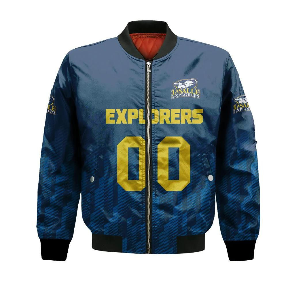 La Salle Explorers Bomber Jacket 3D Printed Team Logo Custom Text And ...