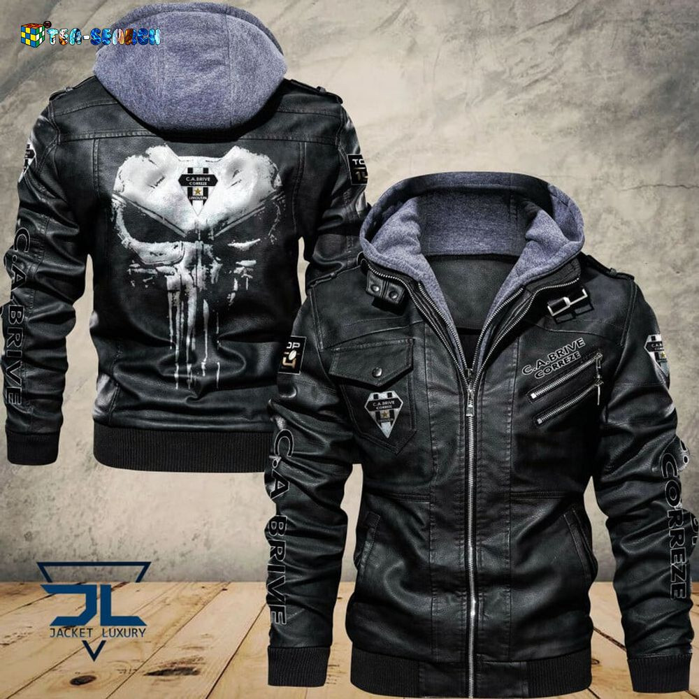 CA Brive Skull Leather Jacket HDLJK2011 - Joliebrand