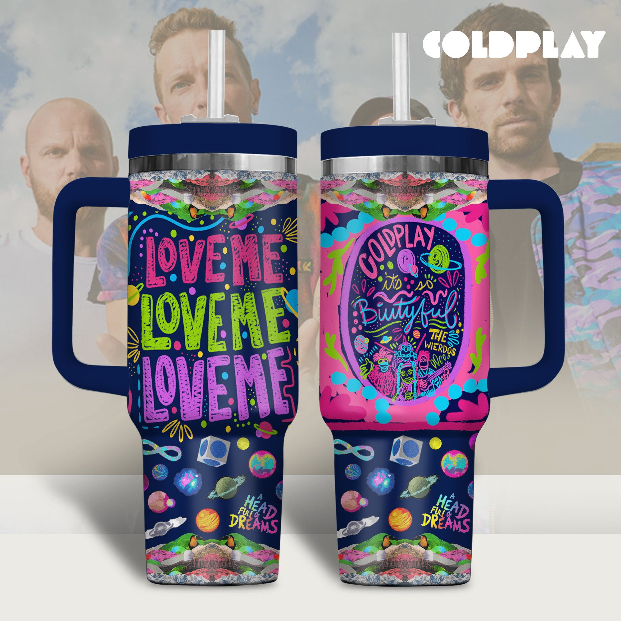 Coldplay Music Custom Stanley Cup 40 oz Tumbler With Handle TBL40oz2411 ...