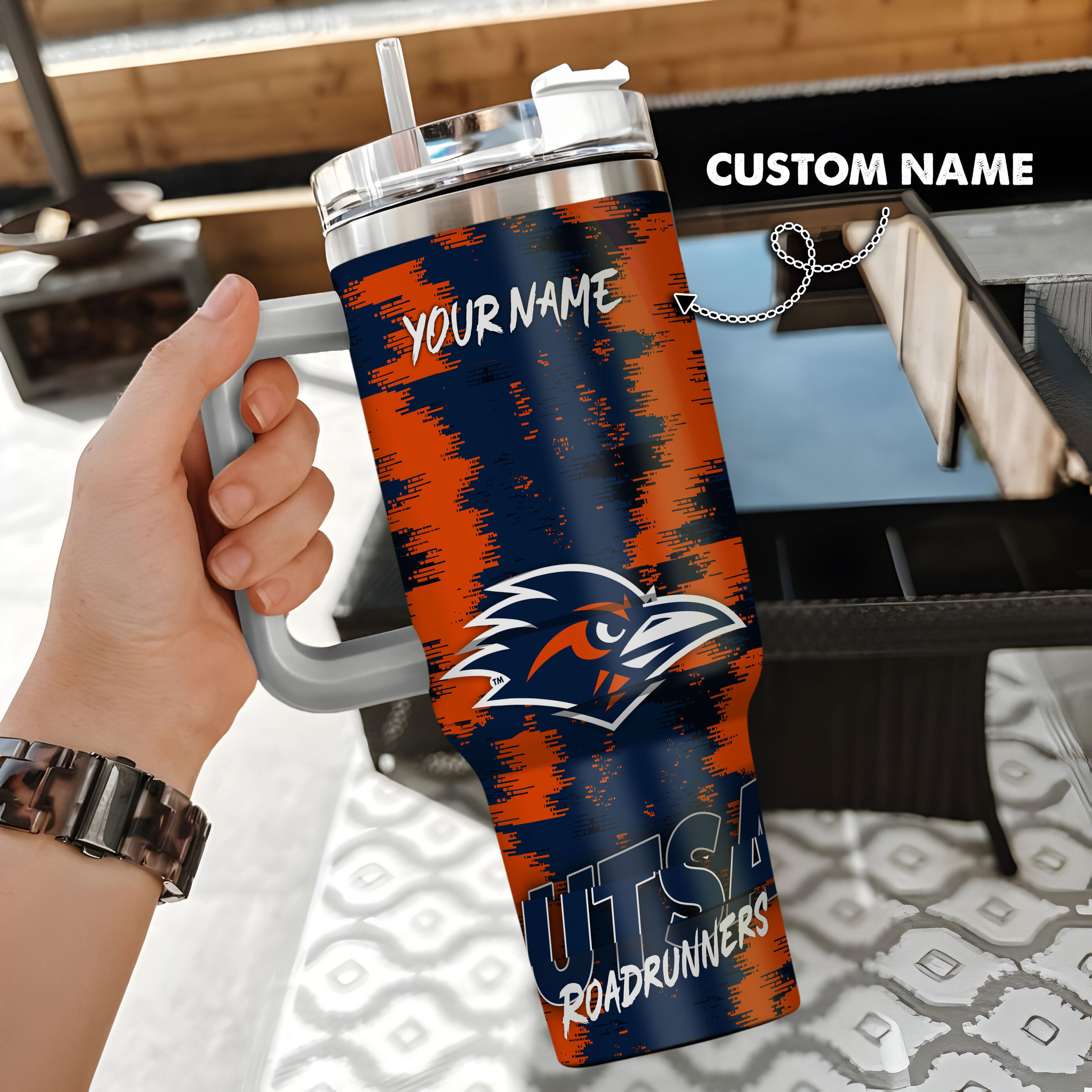 UTSA Roadrunners NCAA Custom Stanley Cup 40 oz Tumbler With Handle ...