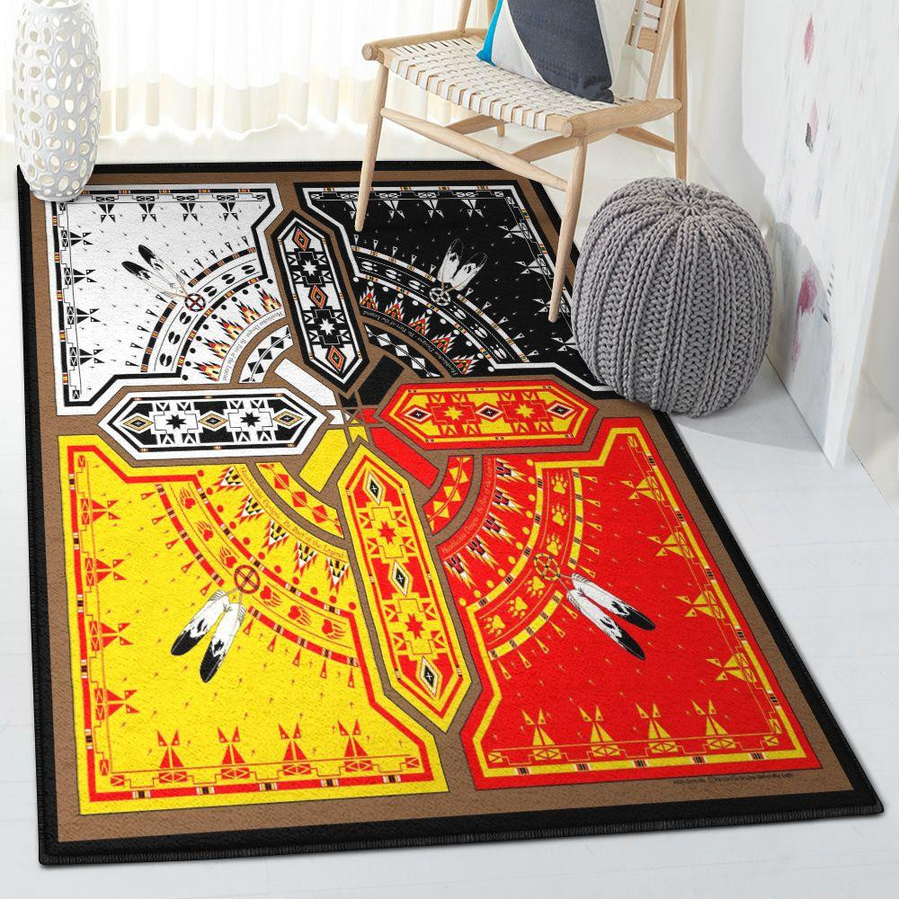 Wheel Large Area Rugs, Medicine Wheels Native American Rug - AER0212 ...