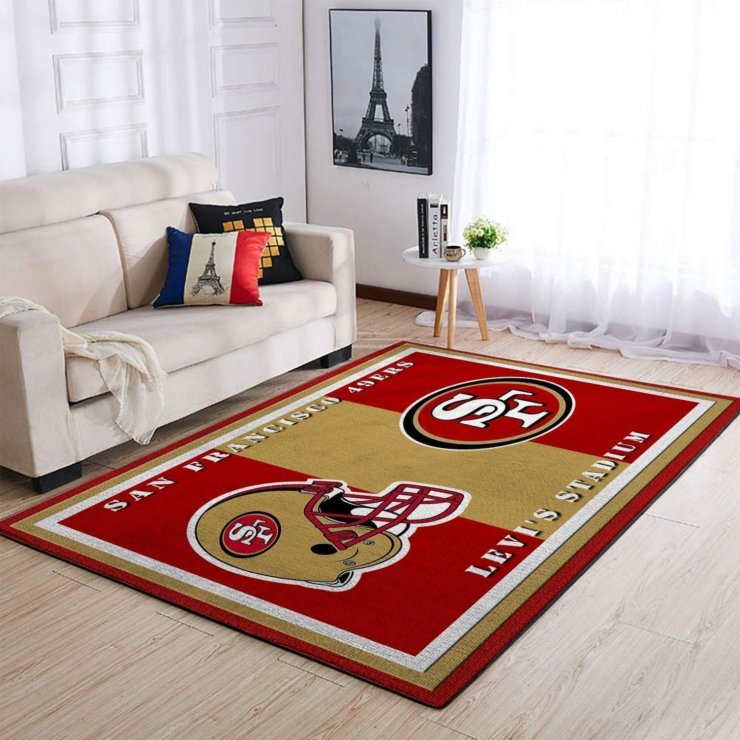 San Francisco 49Ers Nfl Football Living Room Carpet Rug Regtangle ...