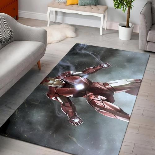 Tony Iro Rug Iron Man Comics Tony Stark Marvel Comics Iron Rug Living Room Rug Home ...