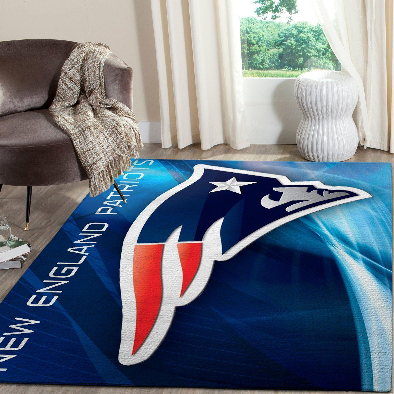 Prepppy Patriots Rug New England Patriots Nfl Football Carpet Living Room Rug Regtangle ...