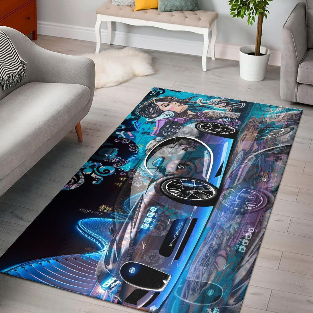 Bugatti Super Cars Fn210223 Area Rug Rug Regtangle Carpet Floor Decor ...