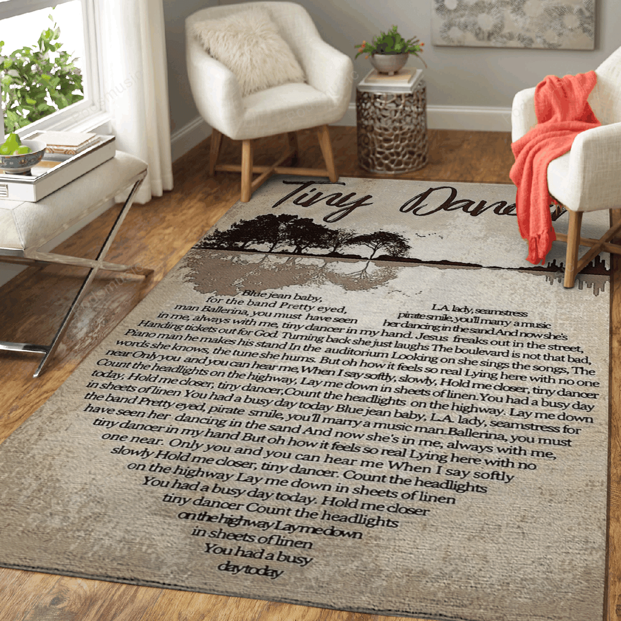 Tinx Living Room Rug Tiny Dancer Best Songs Art For Fans Area Rug Living Room Carpet Rug ...