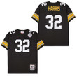 Franco Harris 32 Pittsburgh Steelers Retro Throwback Men Jersey - Black