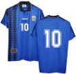 Argentina 1994/95 Away Men Retro Jersey Number 10 - Blue