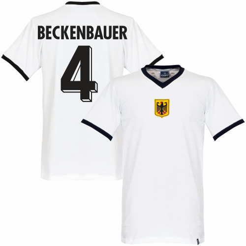 West Germany 1970's Beckenbauer 4 Retro Jersey - Men White