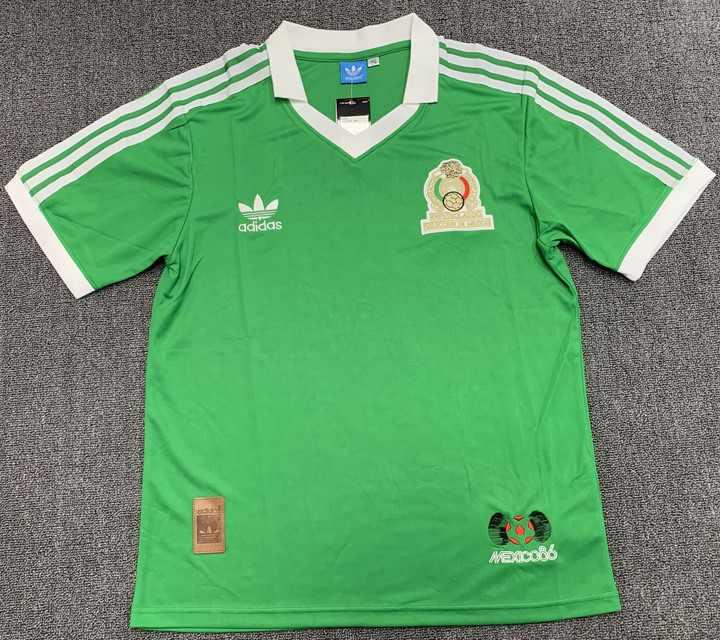 Mexico 1986 Home Retro Jersey - Men Green