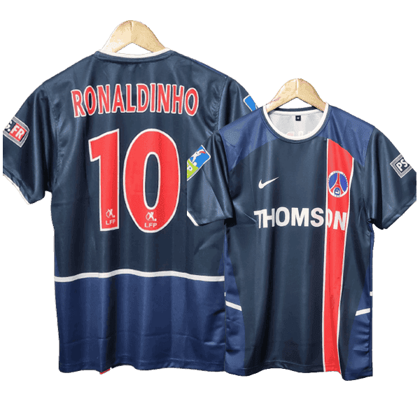 Ronaldinho Paris Saint-Germain 2002-03 Home Men Jersey - Navy