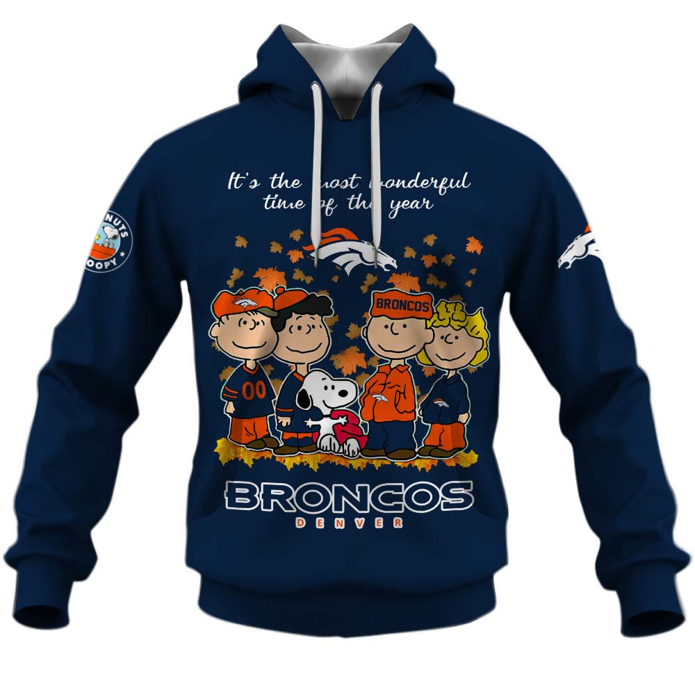 Denver Broncos Welcome the season with Snoopy Design Hoodie