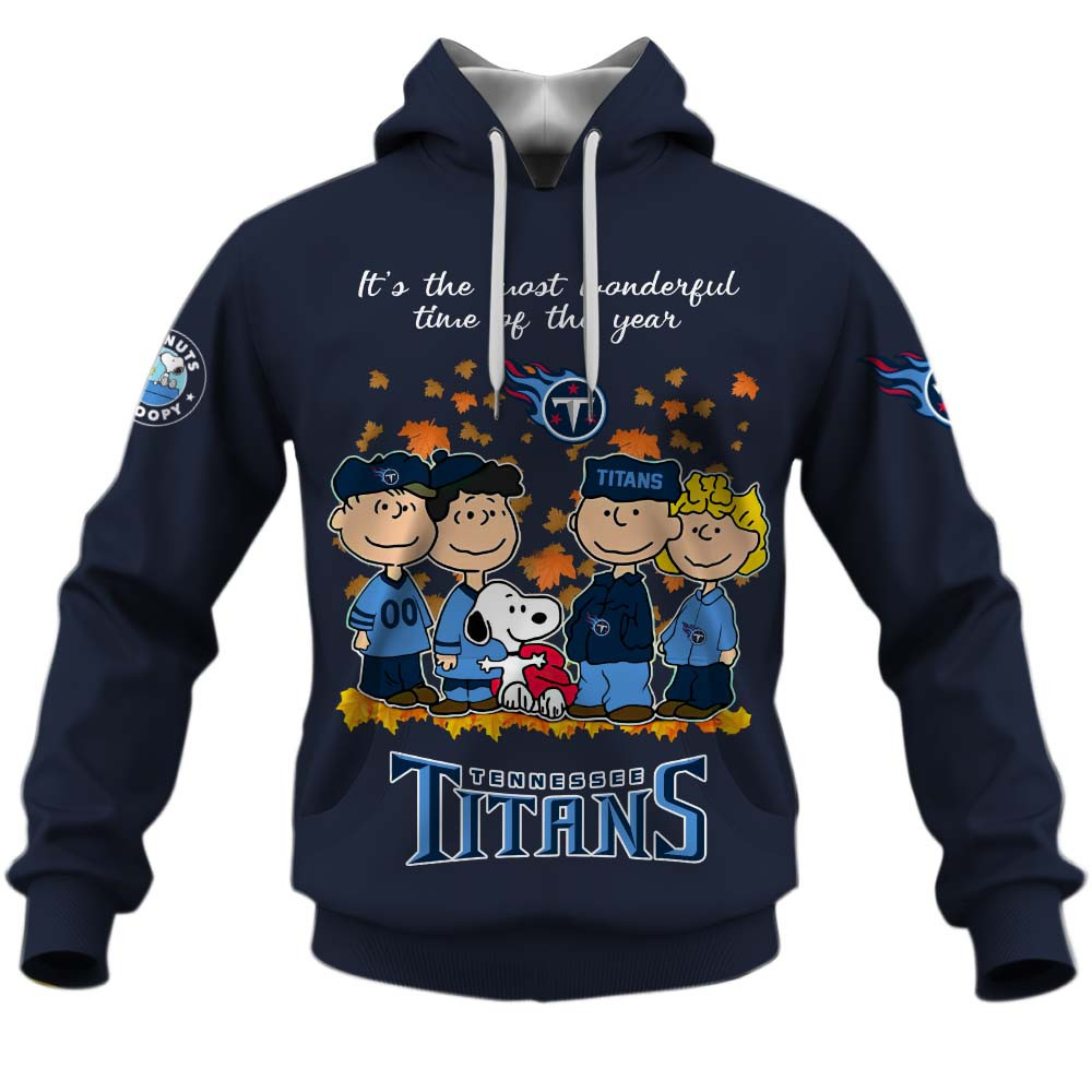 Tennessee Titans Welcome the season with Snoopy Design Hoodie
