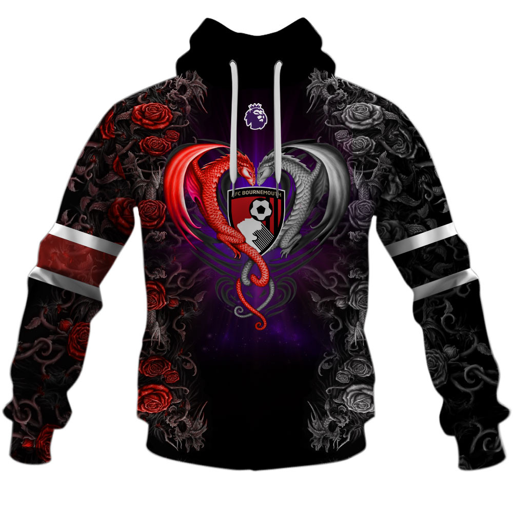 A.F.C.Bournemouth Rose Dragon Design Shirts