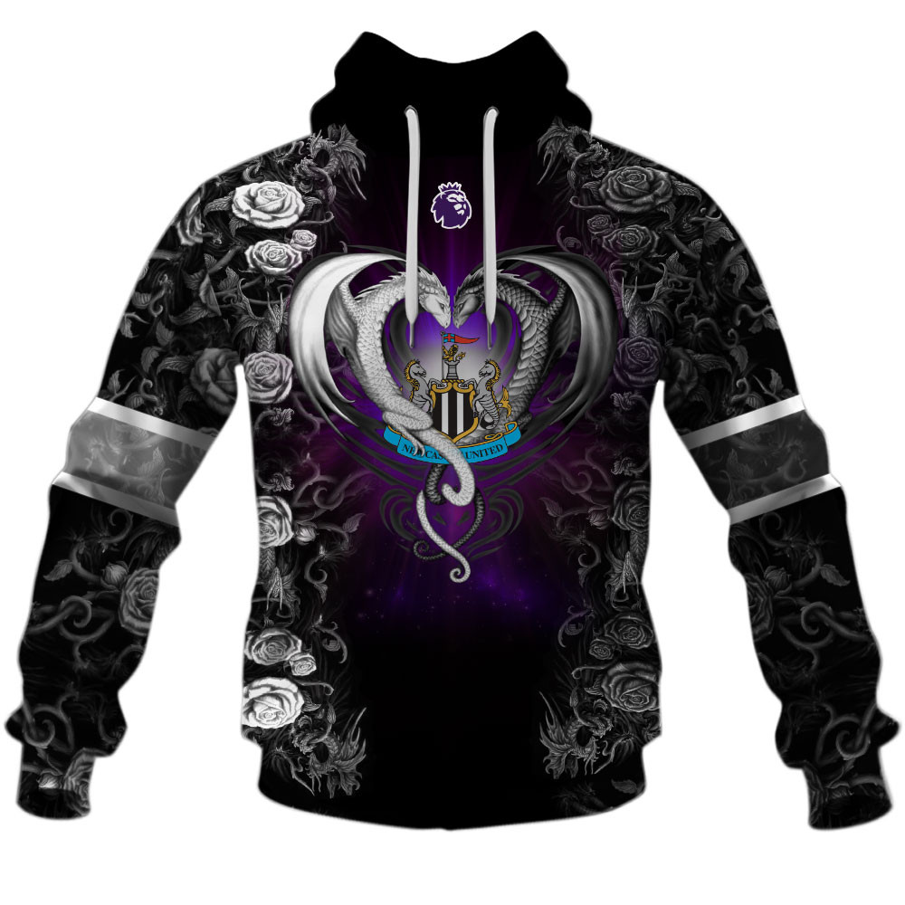 Newcastle United F.C Rose Dragon Design Shirts