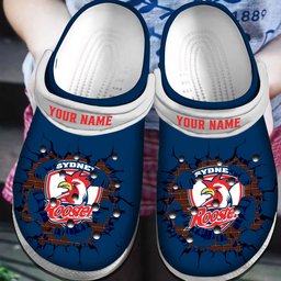 Sydney Roosters NRL Broken Wall Design Crocs