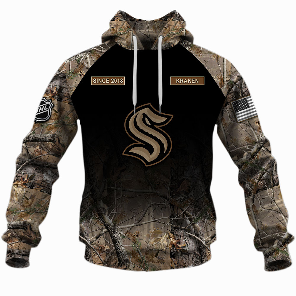 NHL Seattle Kraken Hunting Camo Shirts