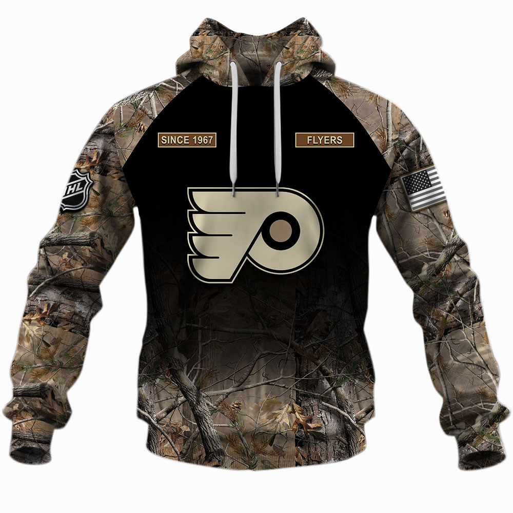 NHL Philadelphia Flyers Hunting Camo Shirts