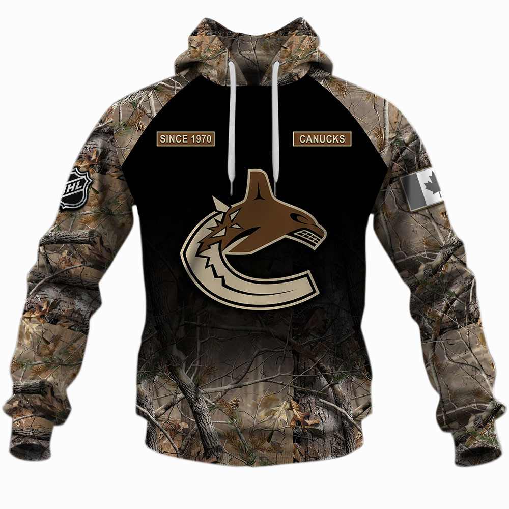 NHL Vancouver Canucks Hunting Camo Shirts