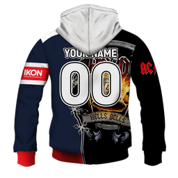 Sydney Roosters NRL x ACDC Design Shirts
