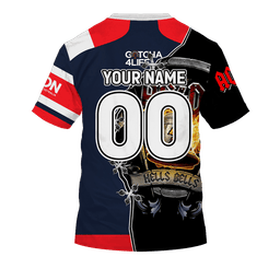 Sydney Roosters NRL x ACDC Design Shirts