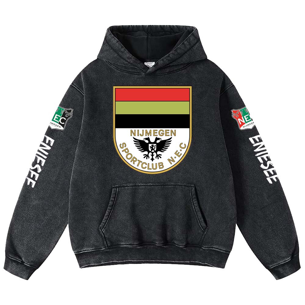 NEC Nijmegen Washed Retro Logo Design Shirt