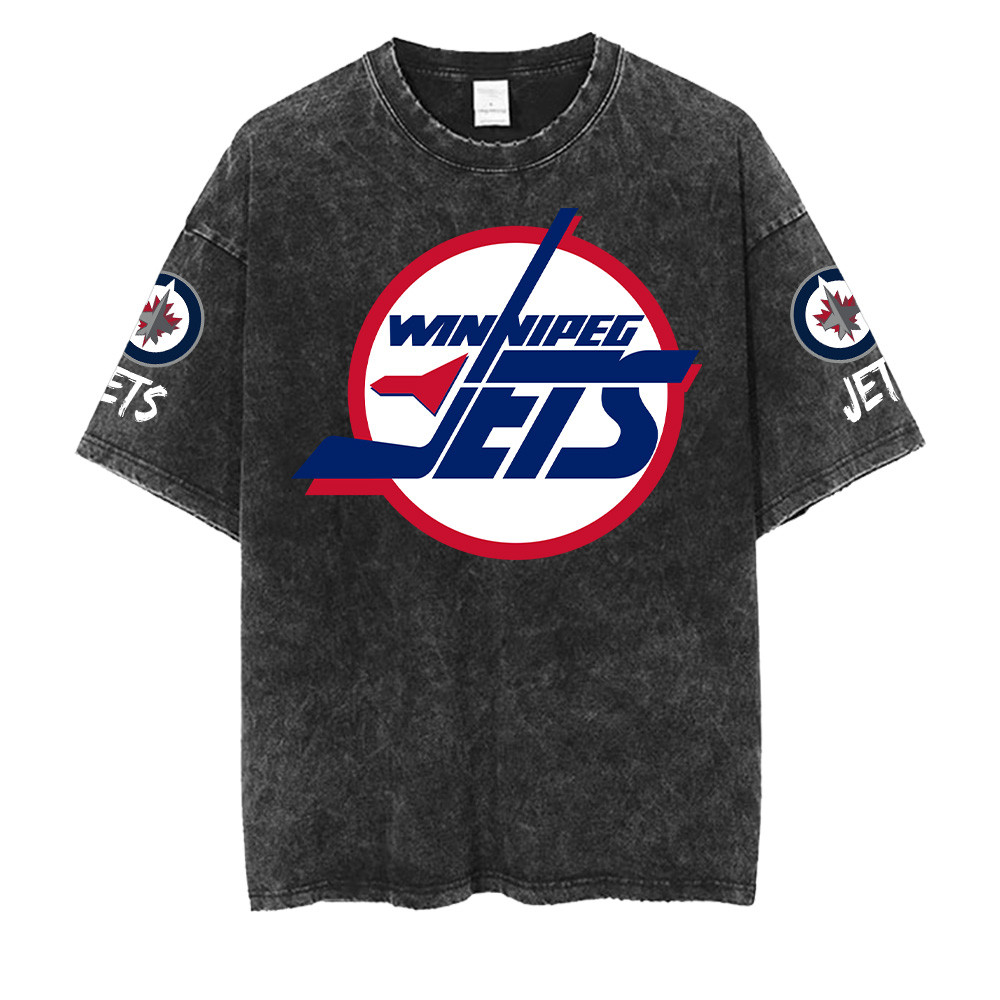 Winnipeg Jets NHL Washed Retro Logo Shirt