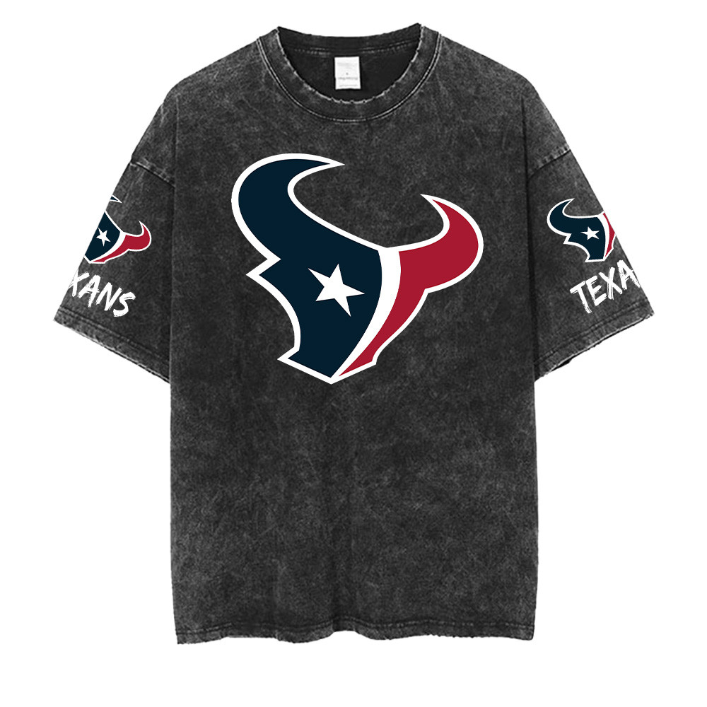 Houston Texans NFL Washed Retro Logo Shirts