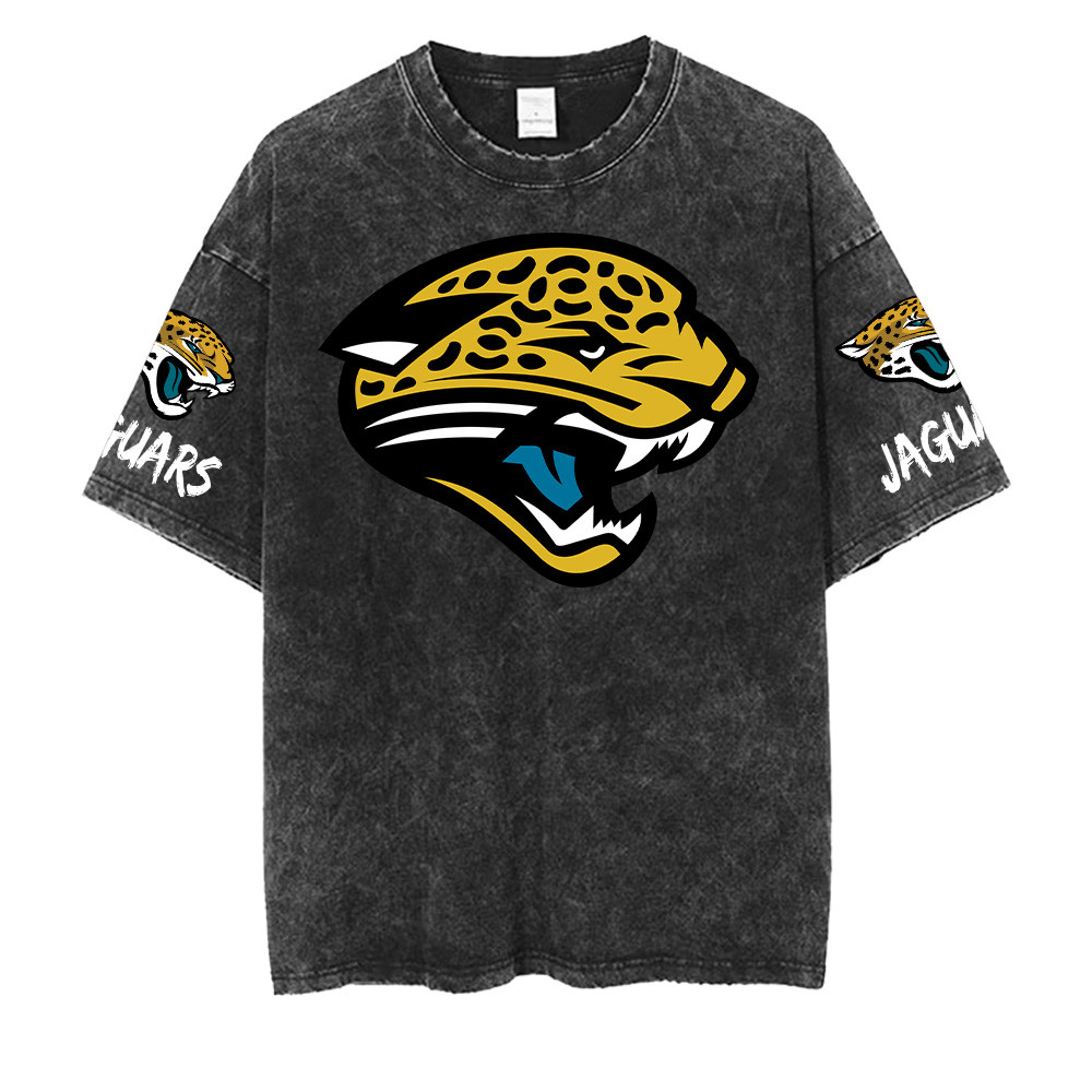 Jacksonville Jaguars NFL Washed Retro Logo Shirts