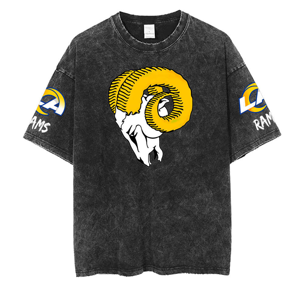 Los Angeles Rams NFL Washed Retro Logo Shirts