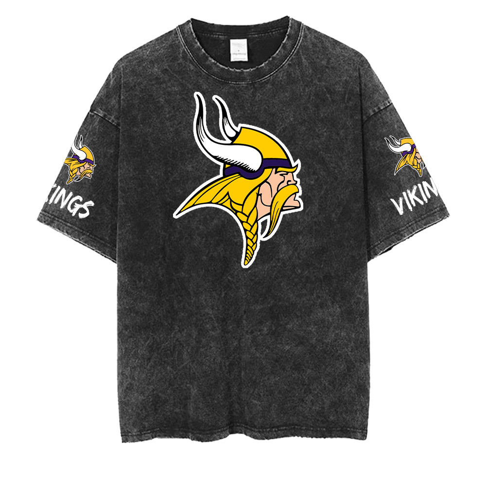 Minnesota Vikings NFL Washed Retro Logo Shirts